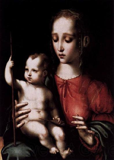 Luis de Morales Virgin and Child with a Spindle Spain oil painting art
